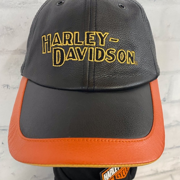 HarleyDavidson Accessories All Leather Harley Cap Poshmark